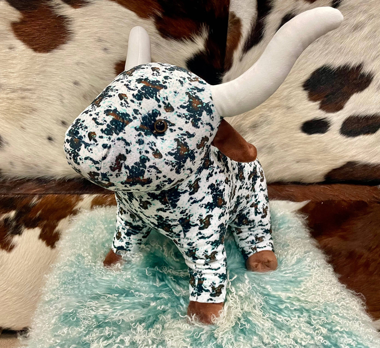 Jouet en peluche « Farm Pals » - Longhorn (taille mini uniquement)