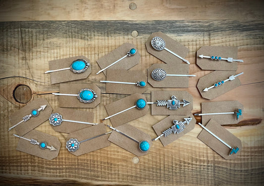 Western Design Hair Pins