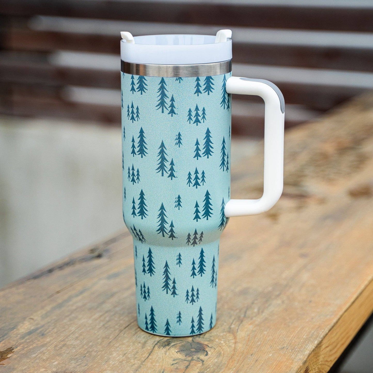 Pine Trees Travel Tumbler