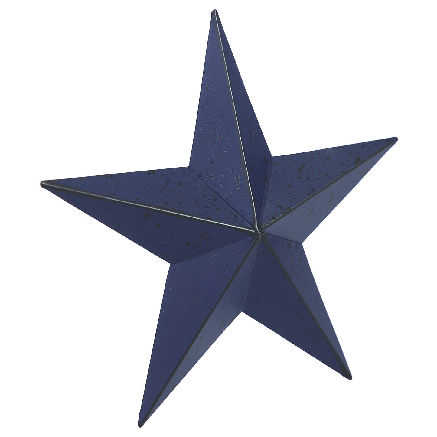 Faceted Metal Star Navy Wall Hanging (Medium)