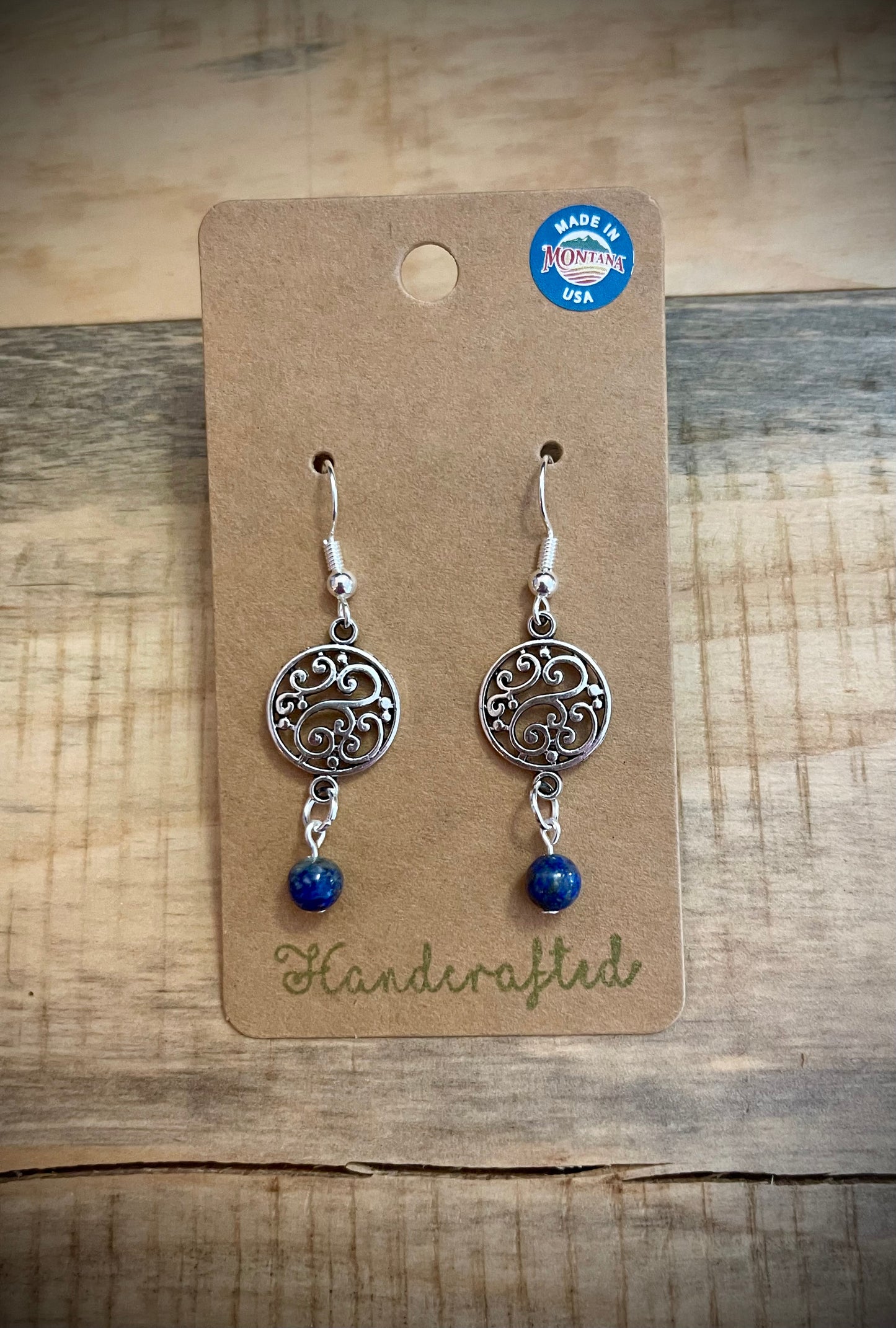 Boucles d'oreilles perlées à la main : Argent