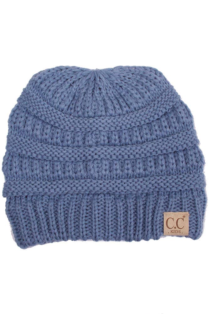 C.C Kids Solid Knit Beanie (4 Colors Available)