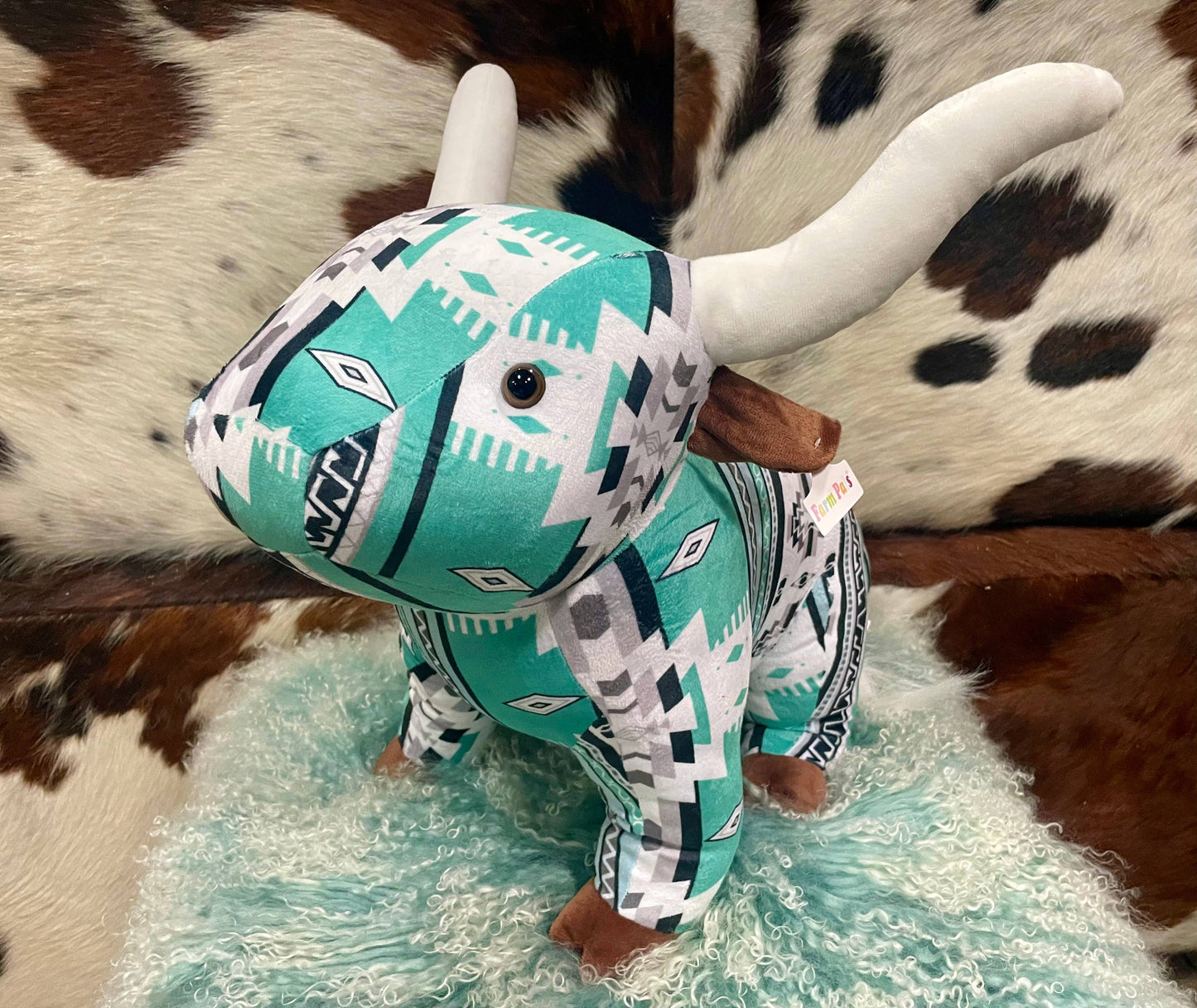 Jouet en peluche « Farm Pals » - Longhorn (taille mini uniquement)