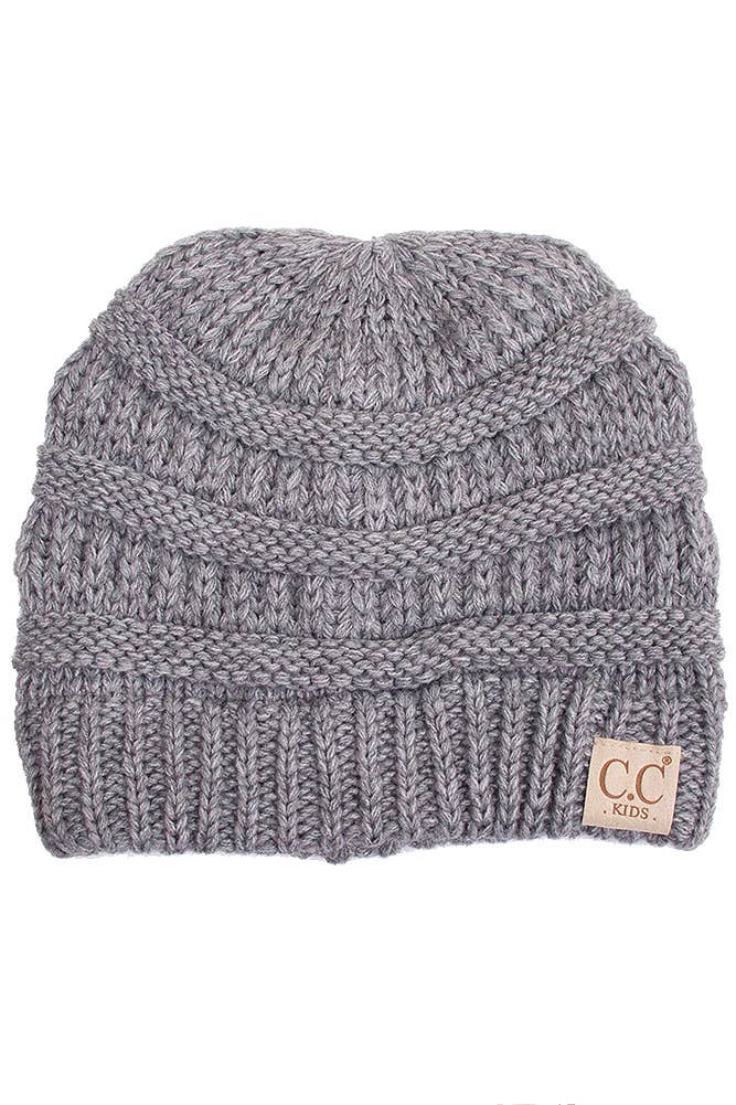 C.C Kids Solid Knit Beanie (4 Colors Available)