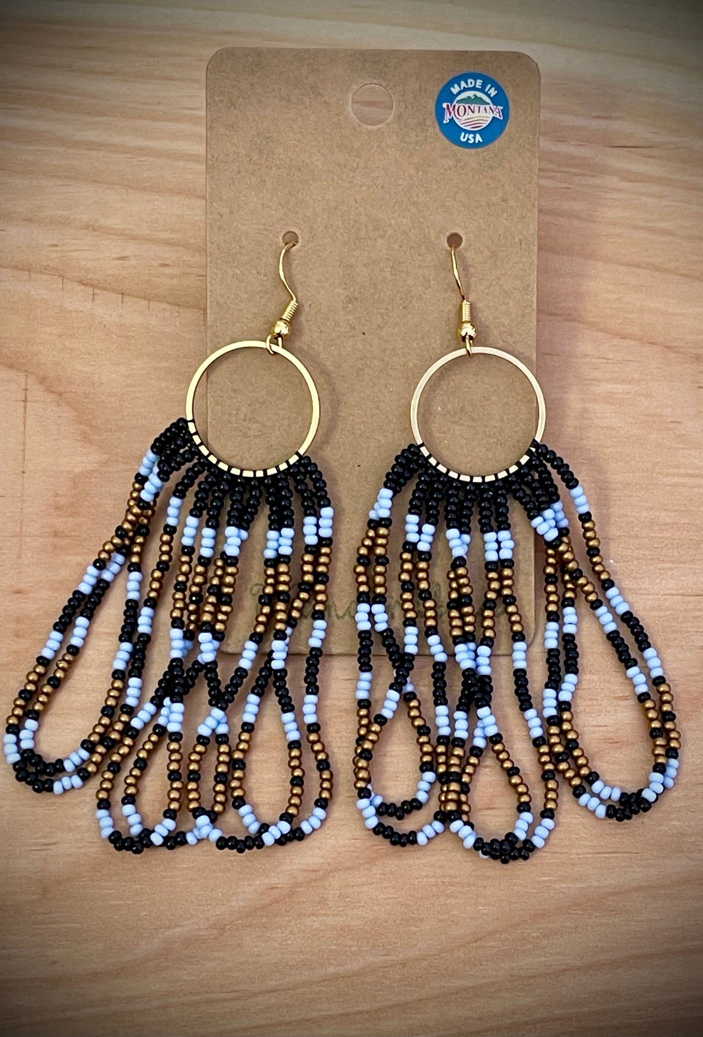 Hand-Beaded Earrings: Seed Beads