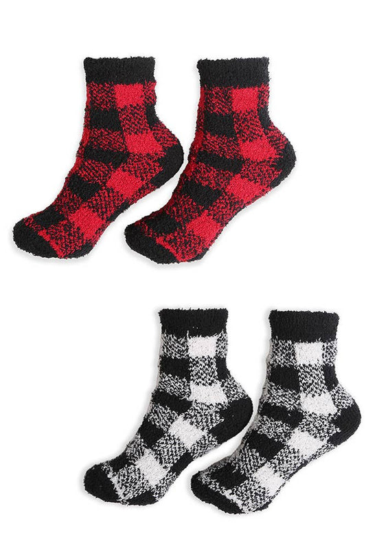 Checked Mini-Crew Socks