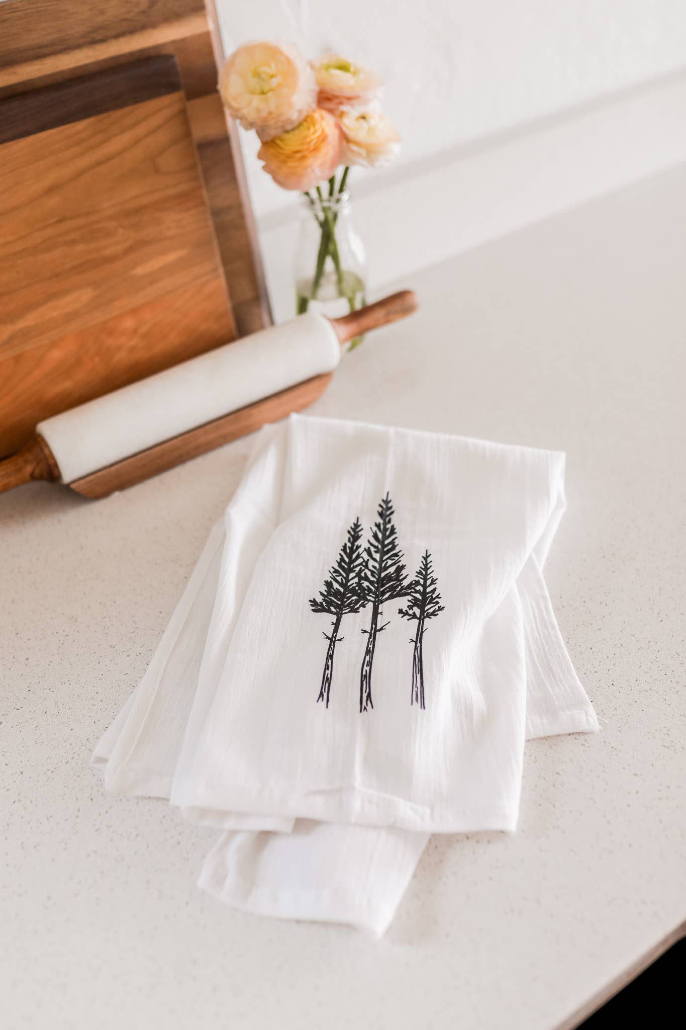 Montana Tea Towels- Rustic “Three Trees”