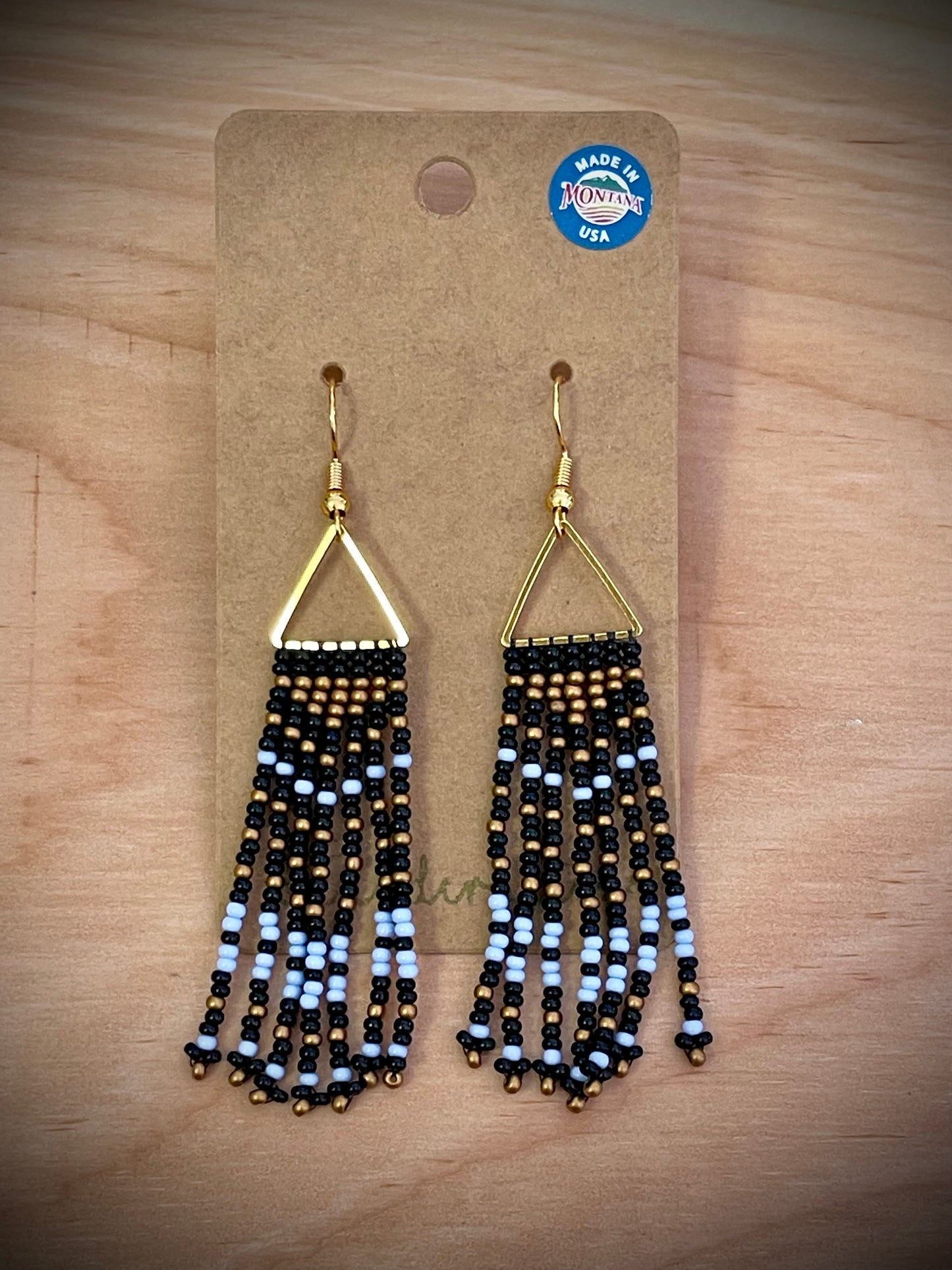 Hand-Beaded Earrings: Seed Beads