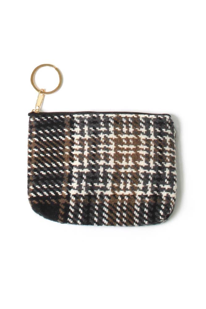 Plaid Check Pattern Coin Purse