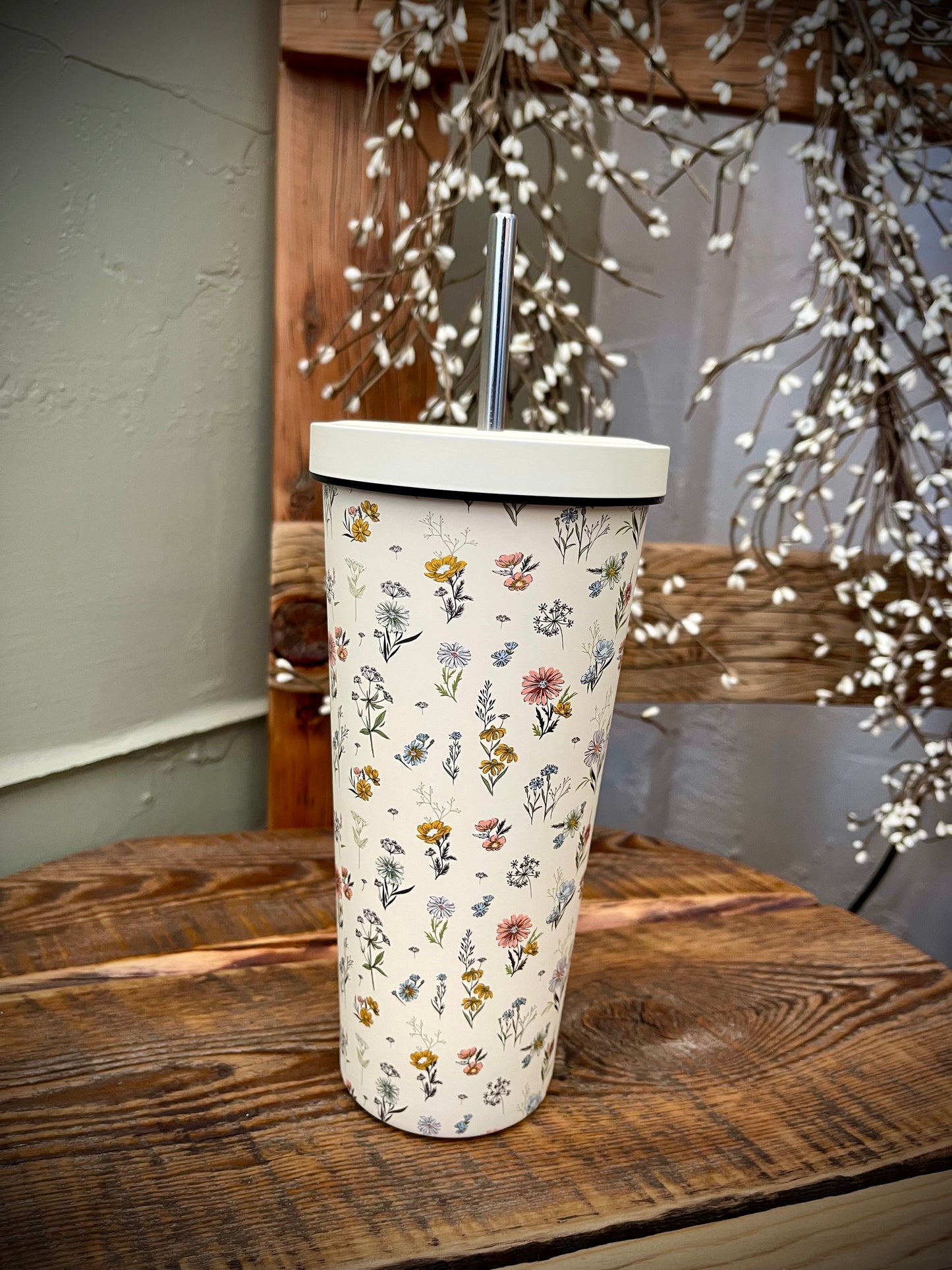 Mountain Wildflower Travel Tumbler