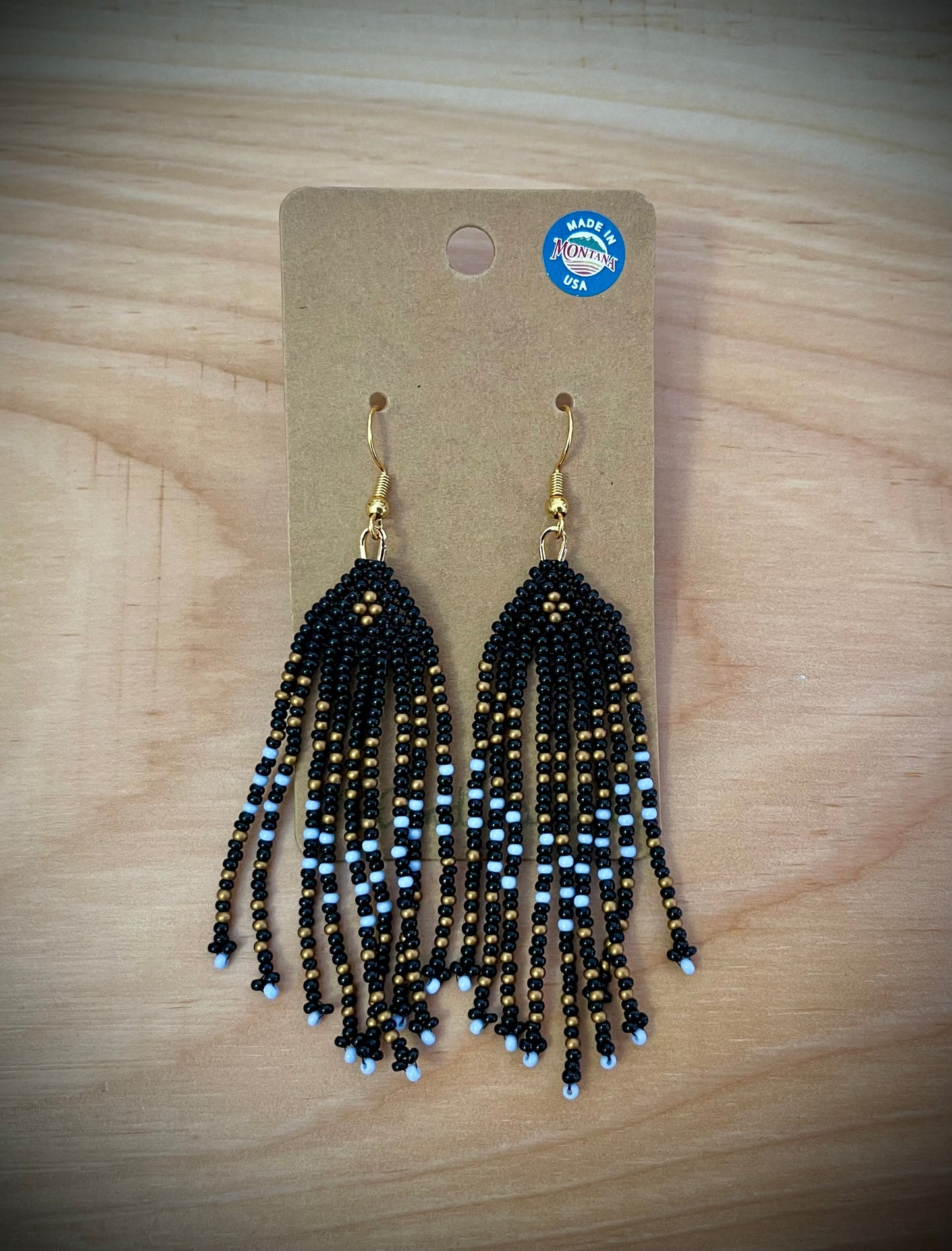 Hand-Beaded Earrings: Seed Beads