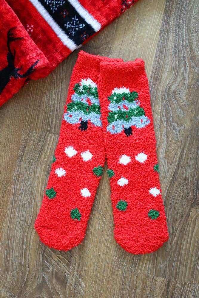 Christmas Holiday Fuzzy Socks Set