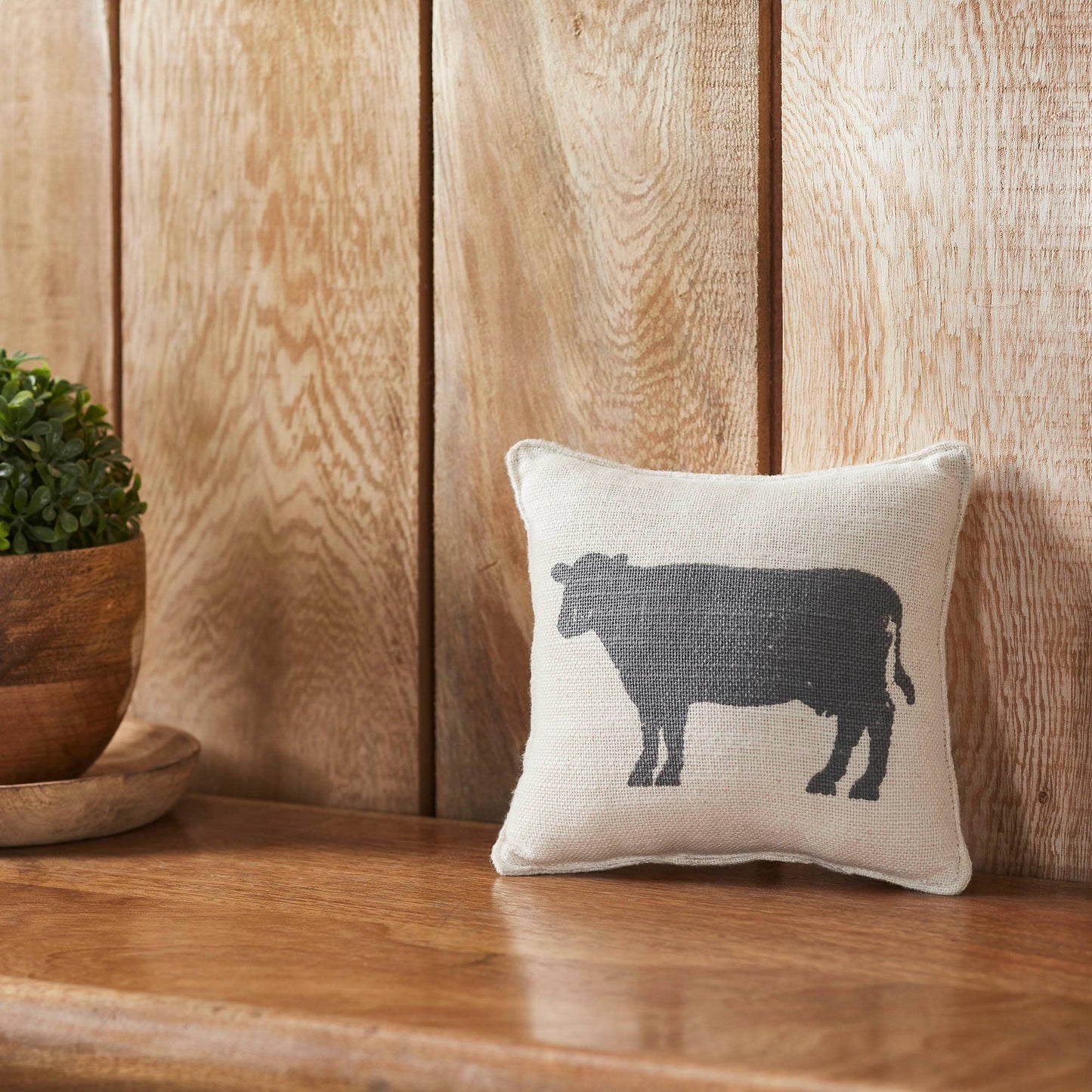 Cow Silhouette Pillow