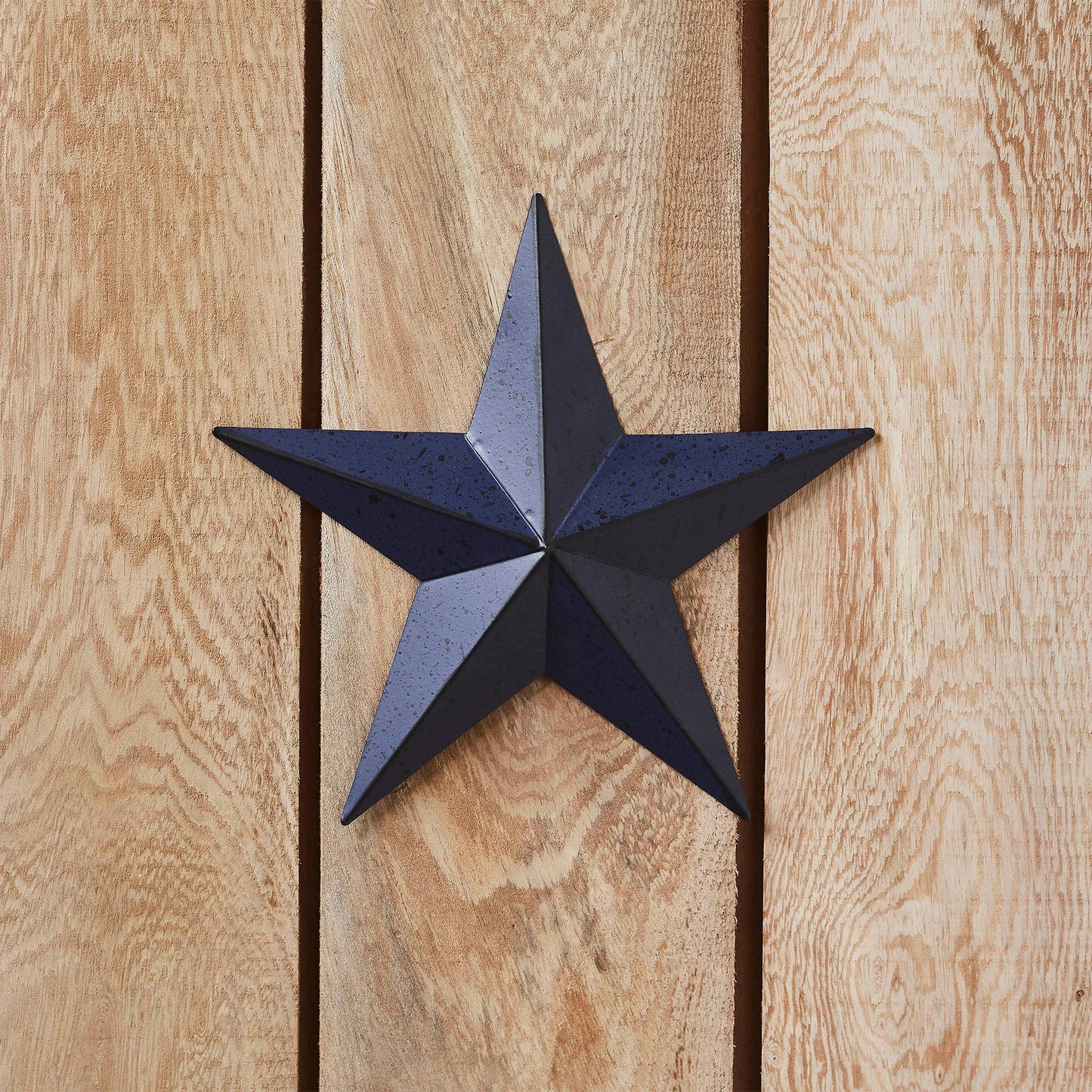 Faceted Metal Star Navy Wall Hanging (Medium)