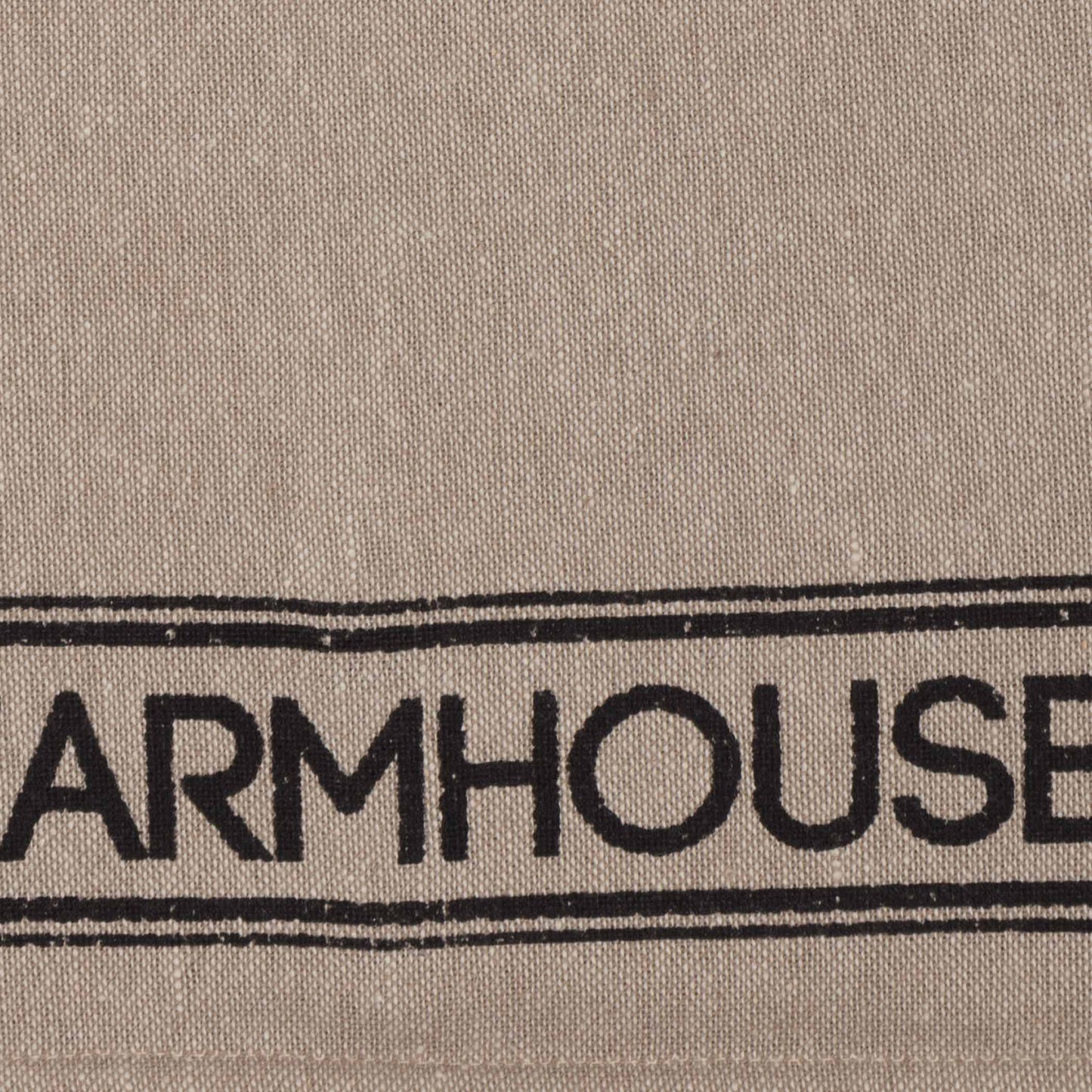 Charcoal “Farmhouse” Button Loop Tea Towel