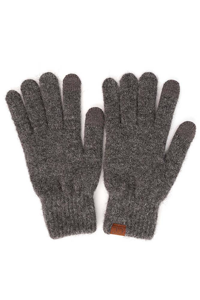 C.C Heather Knit Plain Gloves