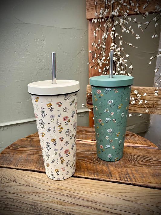 Mountain Wildflower Travel Tumbler