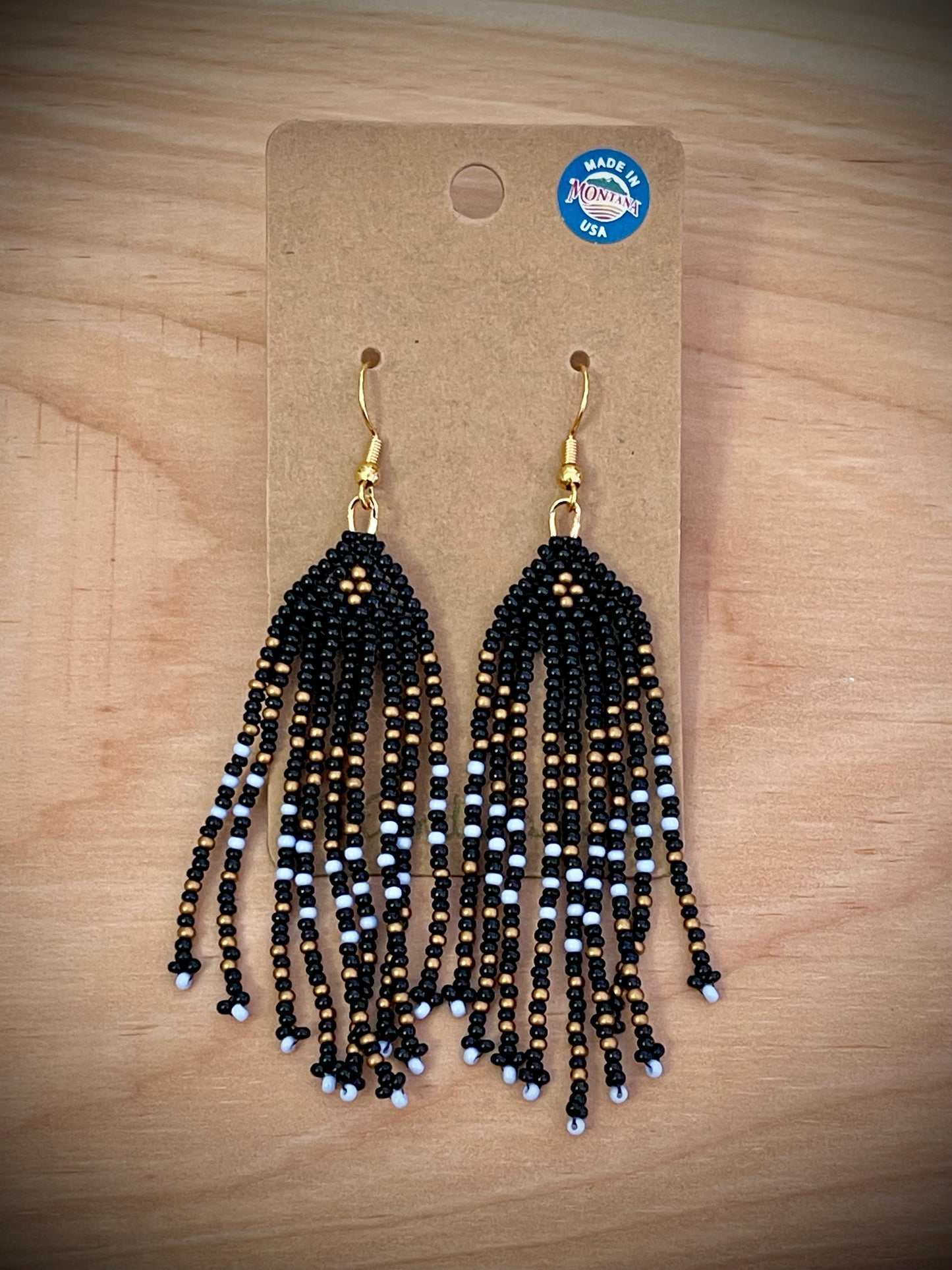 Hand-Beaded Earrings: Seed Beads