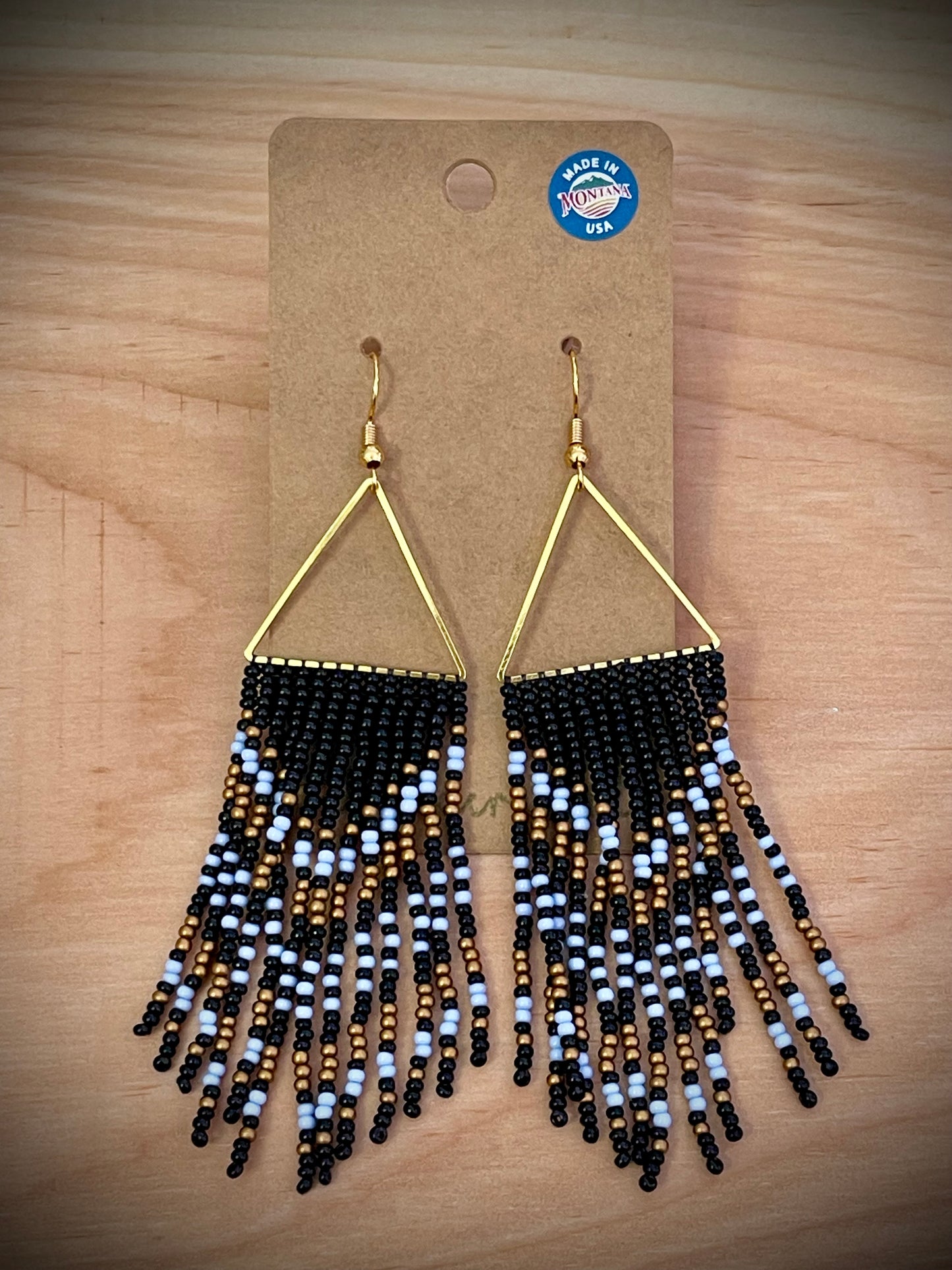 Hand-Beaded Earrings: Seed Beads