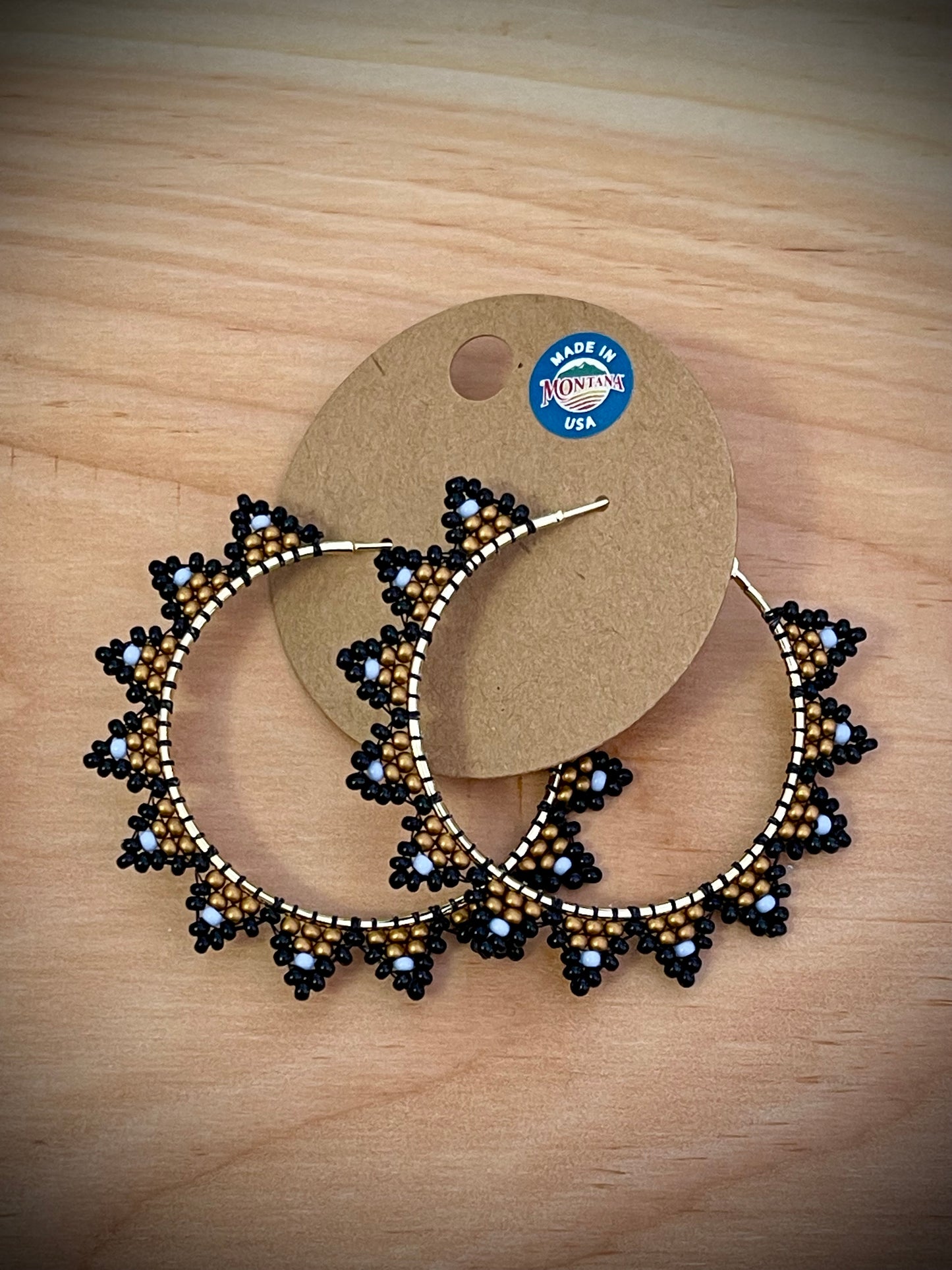 Hand-Beaded Earrings: Seed Beads