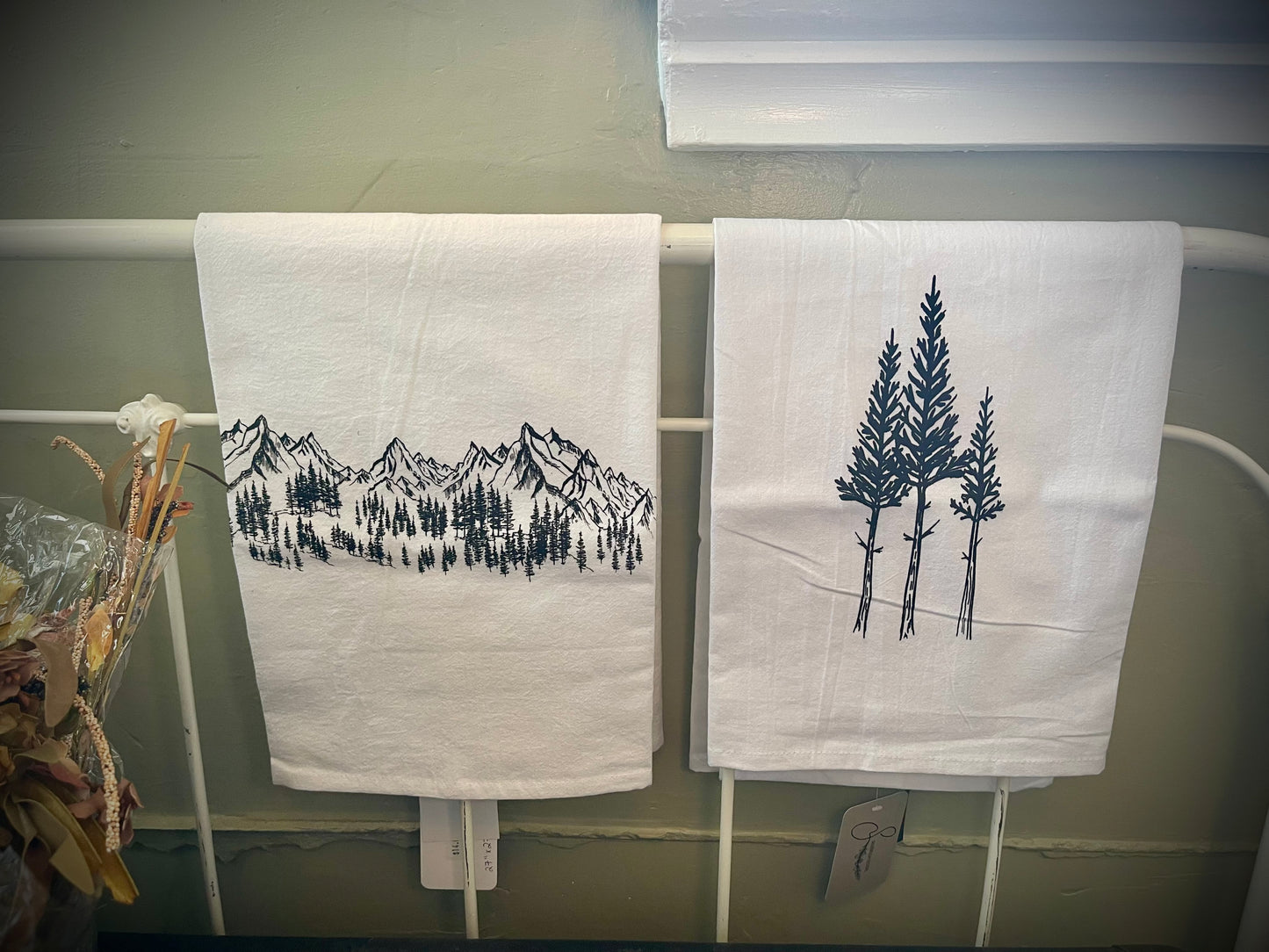 Montana Tea Towels- Rustic “Three Trees”