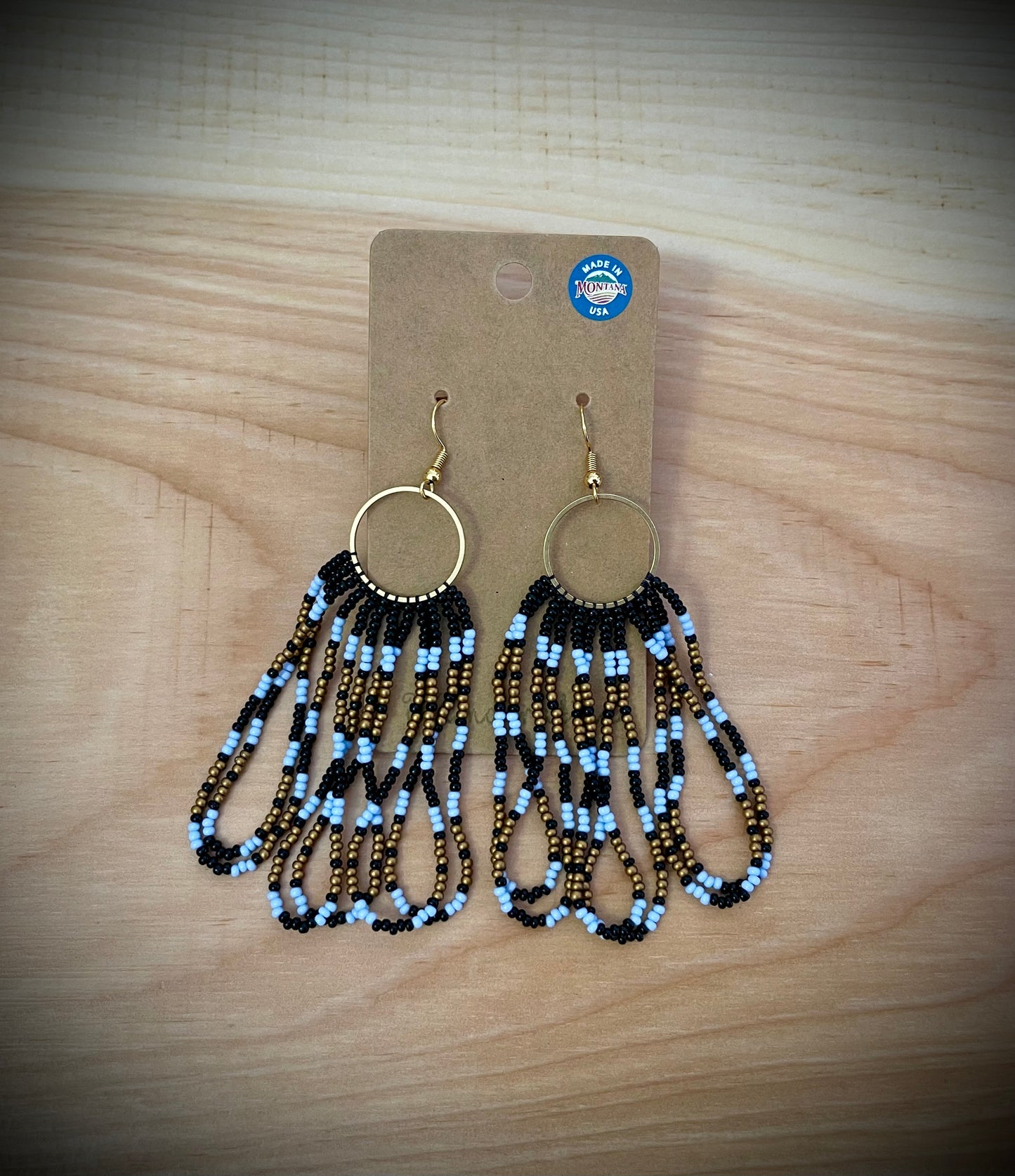 Hand-Beaded Earrings: Seed Beads