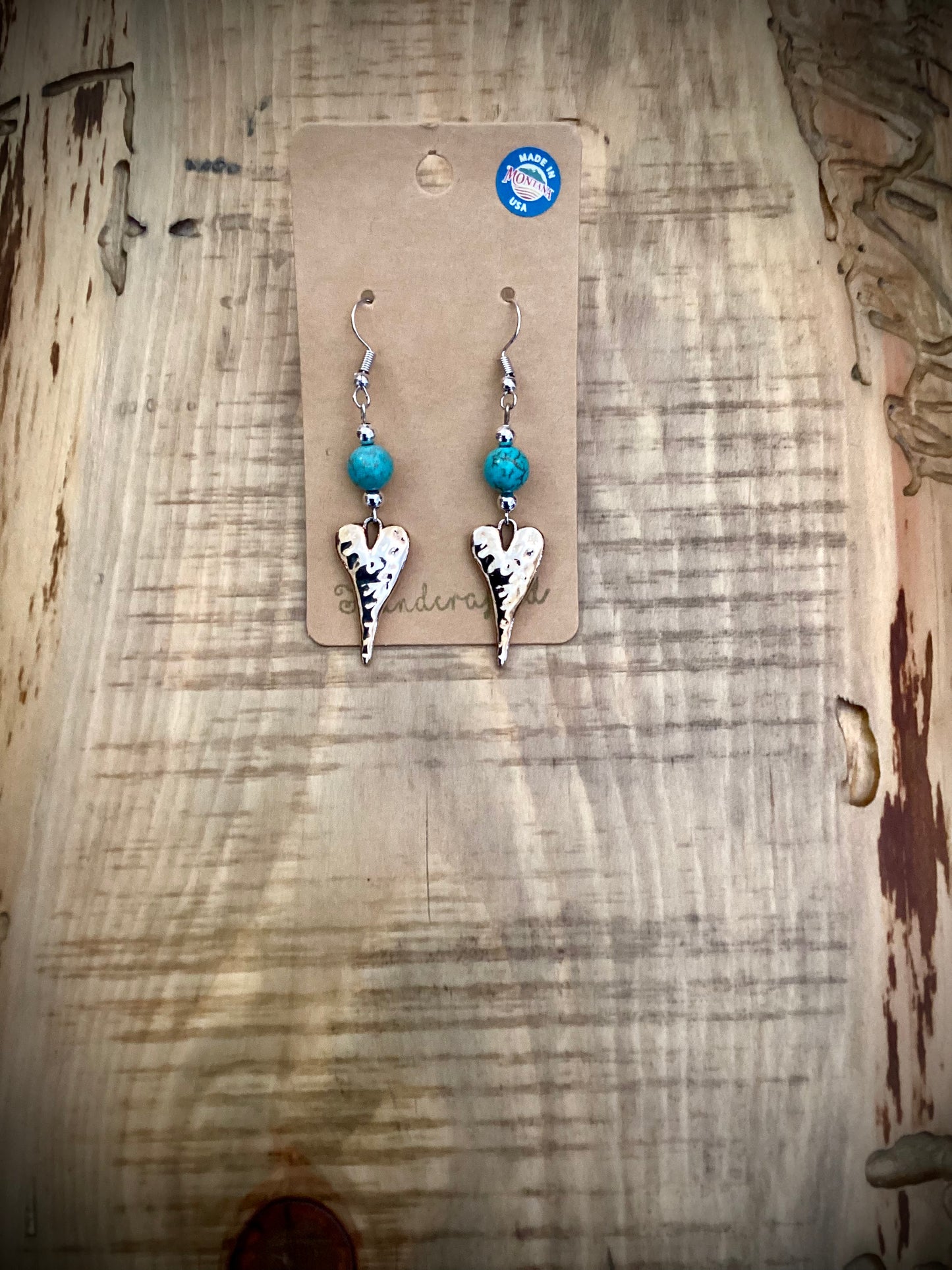 Boucles d'oreilles perlées à la main : Argent