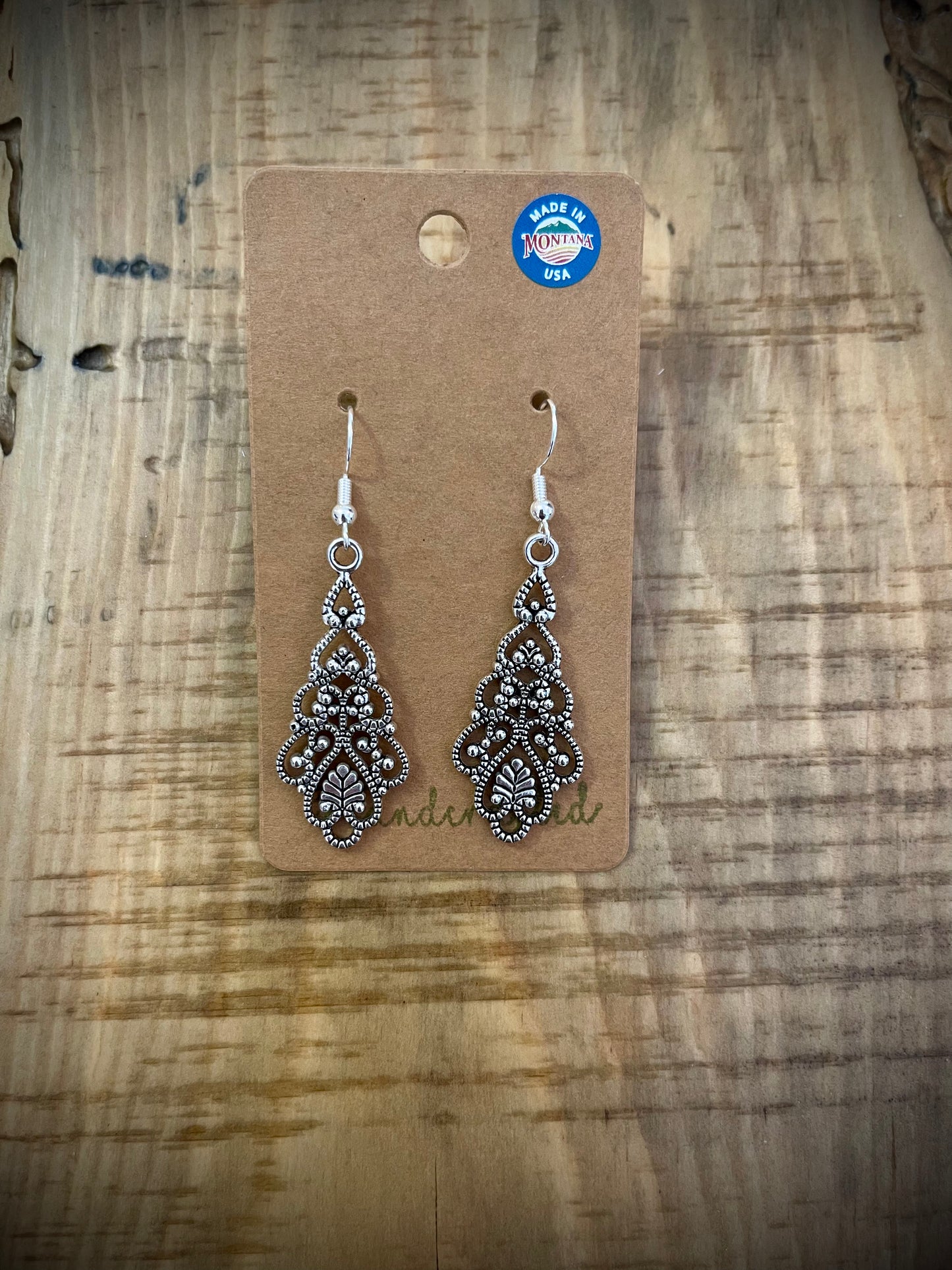 Boucles d'oreilles perlées à la main : Argent