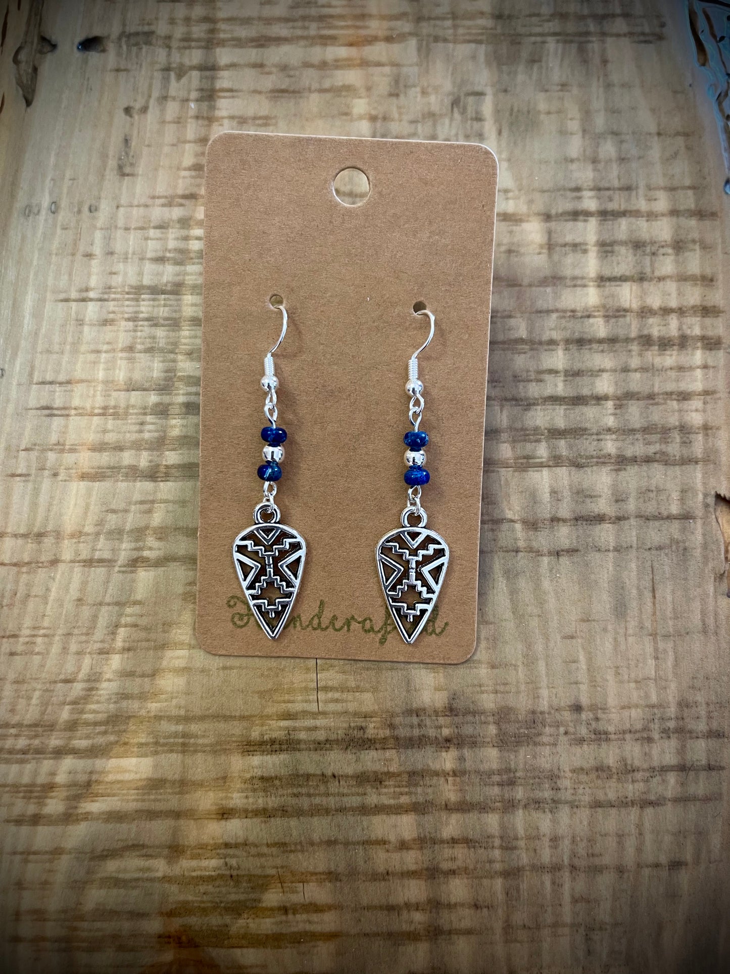 Boucles d'oreilles perlées à la main : Argent