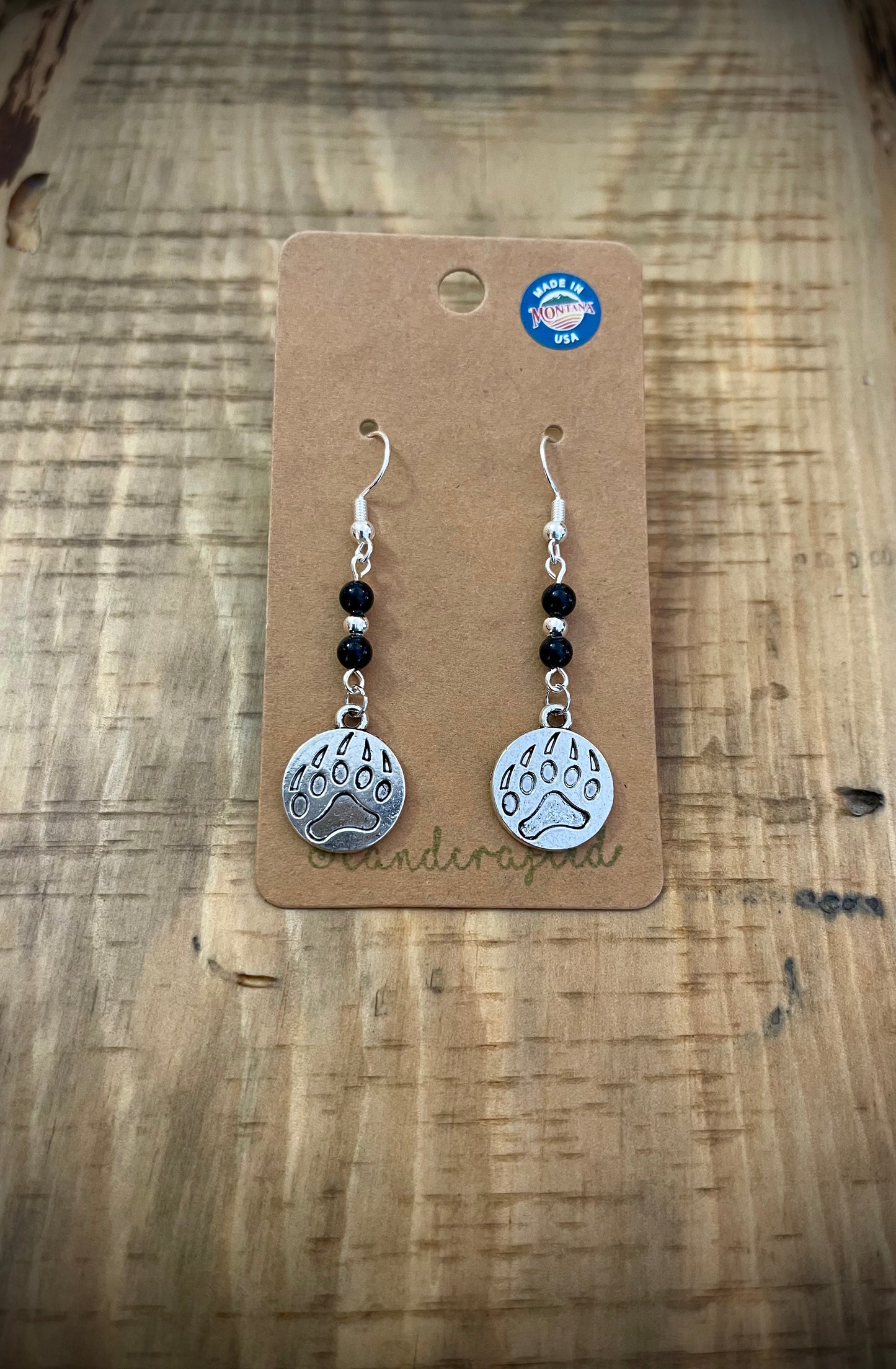 Boucles d'oreilles perlées à la main : Argent