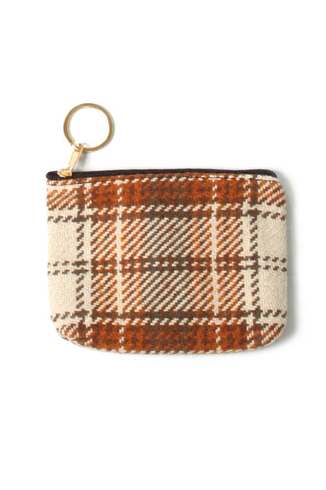 Plaid Check Pattern Coin Purse