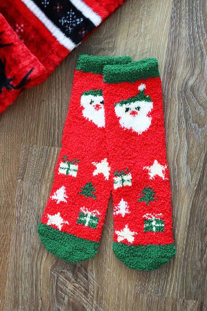 Christmas Holiday Fuzzy Socks Set