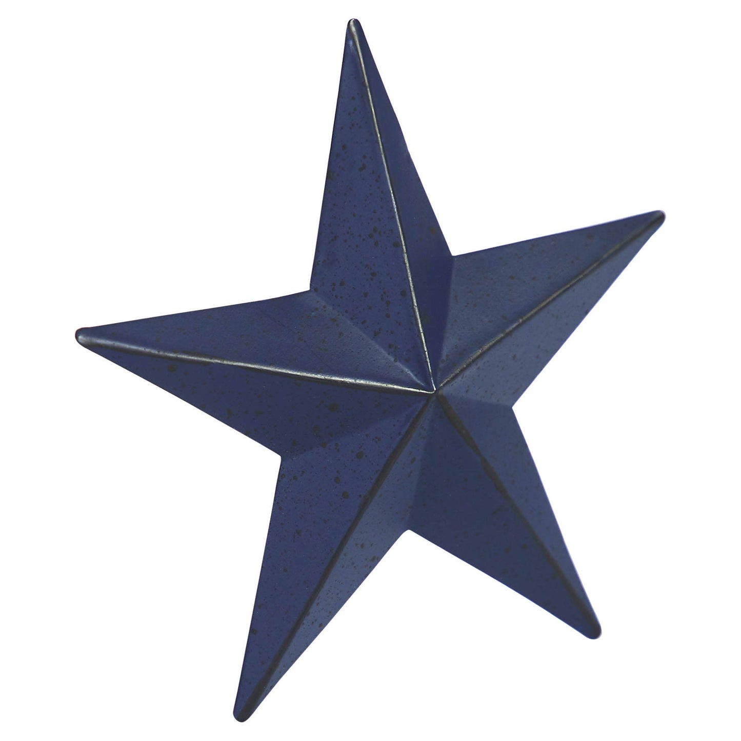 Faceted Metal Star Navy Wall Hanging (Small)