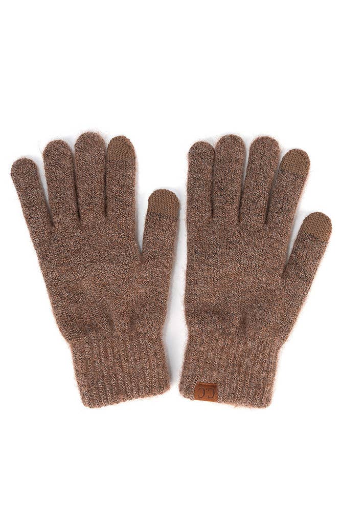 C.C Heather Knit Plain Gloves