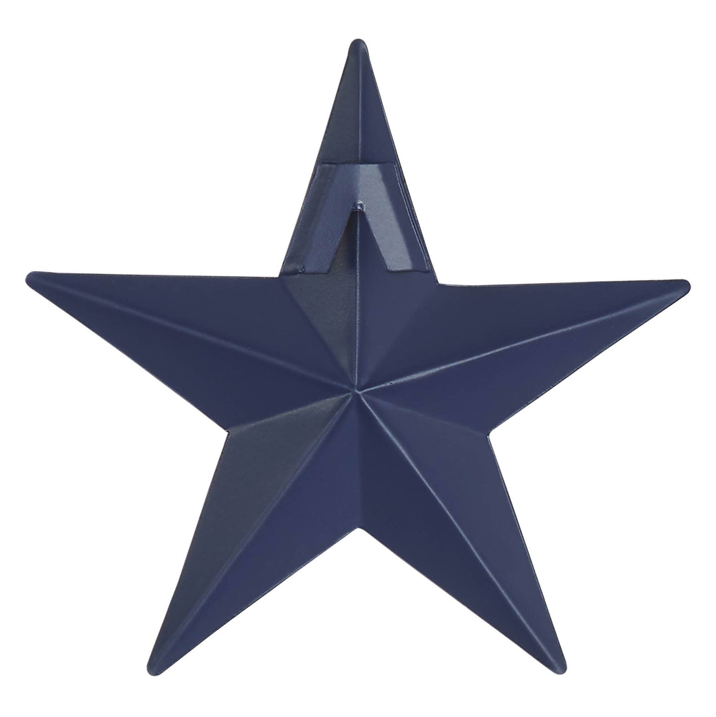 Faceted Metal Star Navy Wall Hanging (Small)