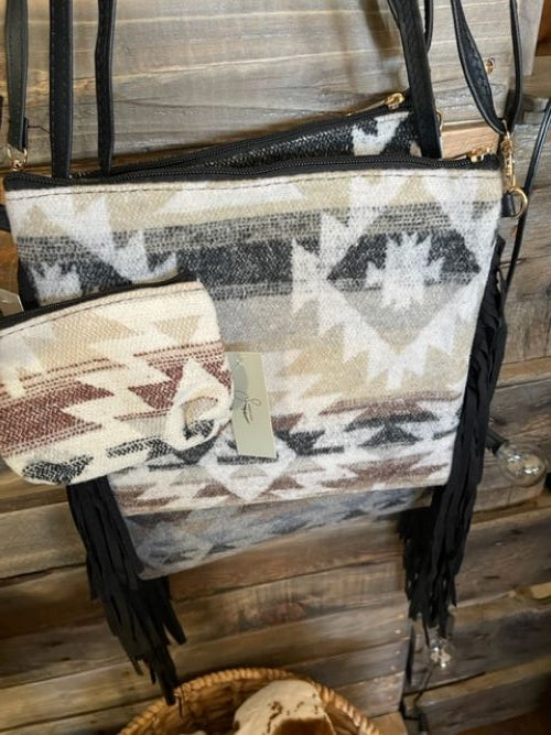 Western Crossbody Bag with Fringe-**NEW Colors Added!**