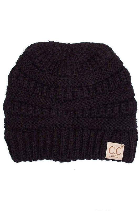 C.C Kids Solid Knit Beanie (4 Colors Available)