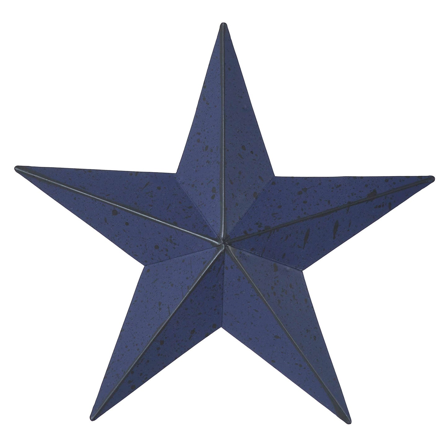 Faceted Metal Star Navy Wall Hanging (Medium)