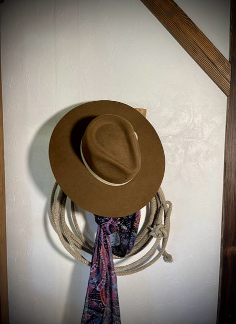 Porte-chapeaux en chêne au design rustique North 89