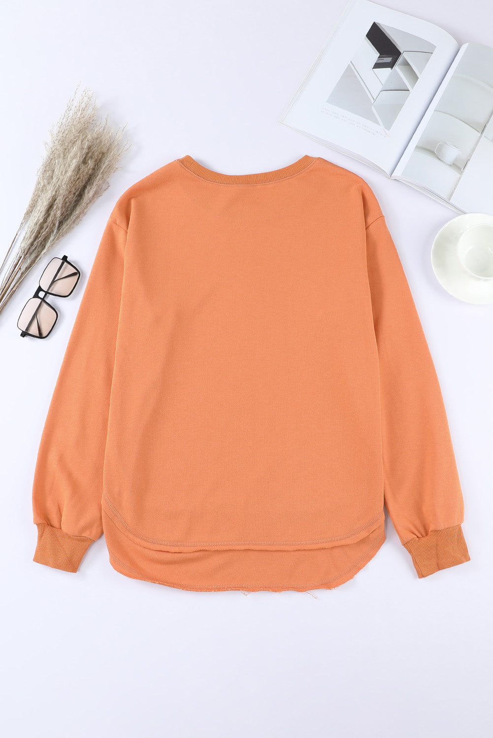 Side Slit Drop Shoulder Sweatshirt (9 colors available)