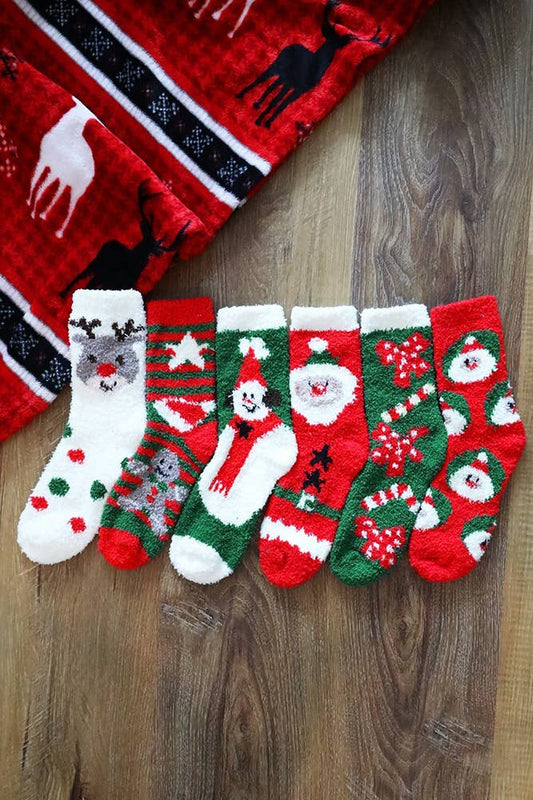 Christmas Fuzzy Socks Set