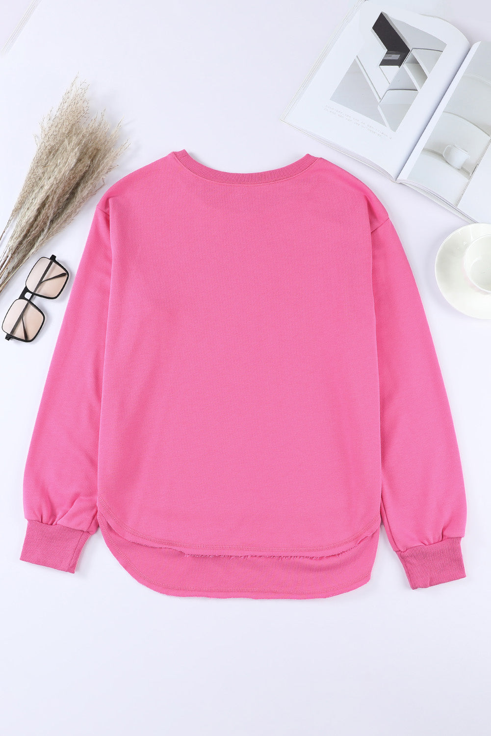 Side Slit Drop Shoulder Sweatshirt (9 colors available)